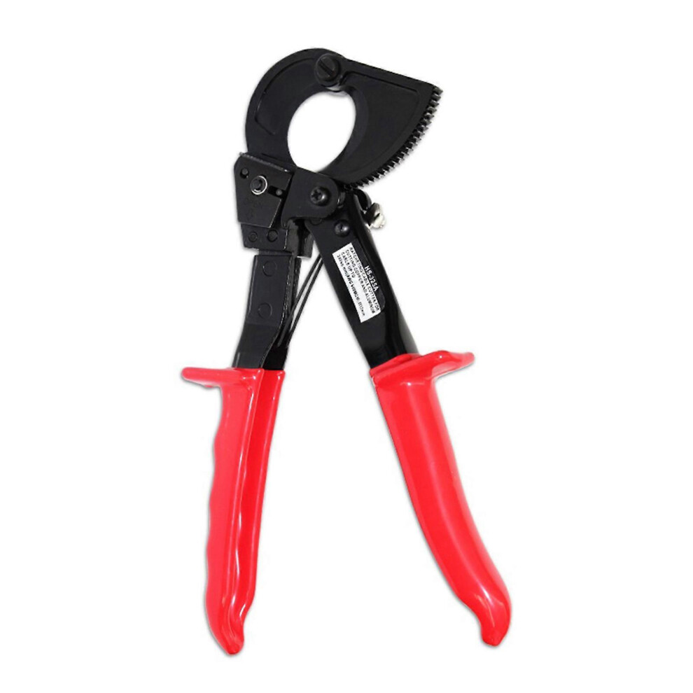 (As show, One size) HS-325A Ratchet Cable Cutter Necessary Household Practical Tool Carbon Steel Cut up to 240mm2 Ratcheting Wire Cutter