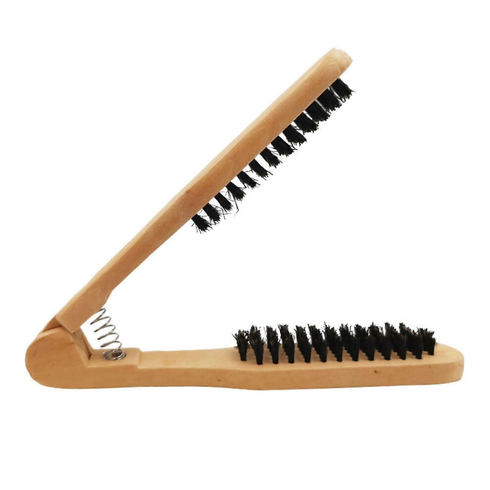 (As show, One size) V-Shape Comb For Straightening Hair Comb Straight Comb Styling Straightener For Frizzy Curls, Stubborn Hair Brush