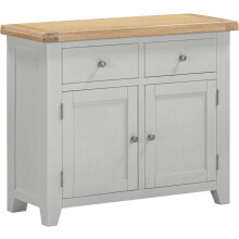 Windsor 2 Door 2 Drawer Sideboard Grey Oak with dovetail joints Fully Assembled