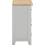 Seconique Windsor 2 Door 2 Drawer Sideboard Grey Oak with dovetail joints Fully Assembled 4