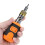 (Grey, One size) Universal Adjustable Forward & Reverse Mini Screwdriver Rod Adjustable Rapid Ratchet Wrench Quick Socket Wrench Tools  Grey 5