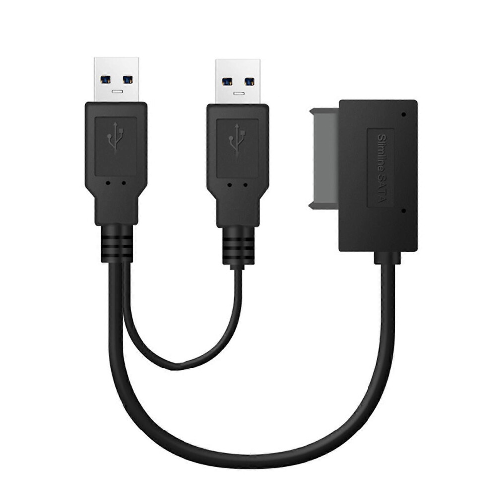 (As show, One size) SATA to USB 2.0 Sata 7+6Pin Cable 13Pin Adapter Converter Cable for Notebook CD-ROM DVD-ROM Slimline Drive Sata Cable