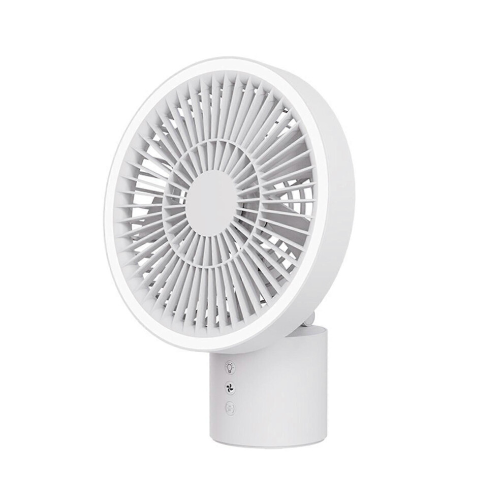 (As show, One size) Hanging Fan with Light Camping Fan Folding Table Fan Tent Fan with Light USB Rechargeable Electric Fans Plastic Material