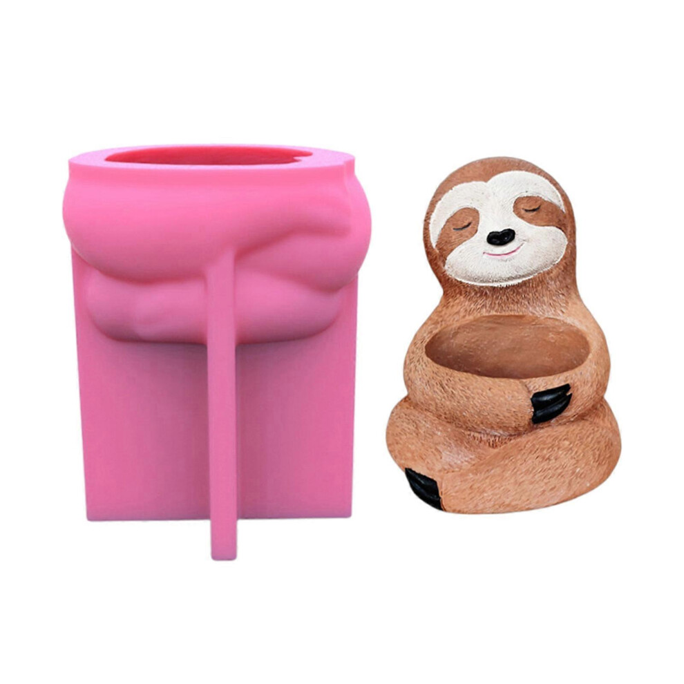 (As show, One size) Flower Pot Silicone Mold Concrete Cement Flowerpot Mold Aromatherapy Plaster Mold Candle Cup Epoxy Resin Mold Home Decor