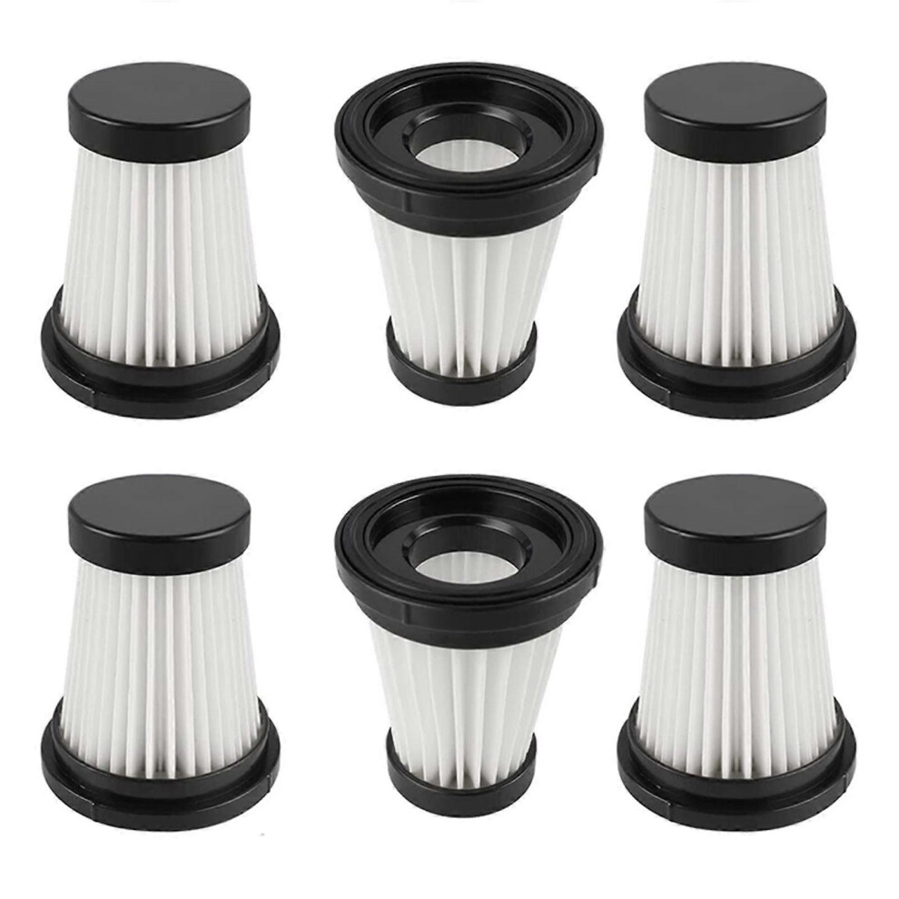 (As show, One size) 6 PCS Vacuum Cleaner Filter Vacuum Cleaner Accessory Vacuum Cleaner Replacement Part Plastic Material for Moosoo K12 K13