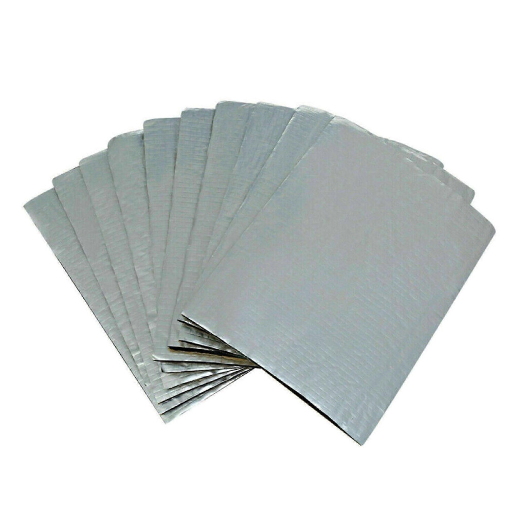 (As show, One size) 9.8''x7'' 5mm Thickness Car Sound Deadening Mat, Auto Sound Deadener, Noise Insulation and Vibration Dampening Mat