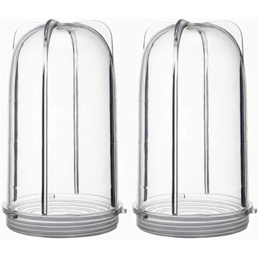(As show, One size) Replacement Parts Large Capacity 16 Ounce Tall Jar Cups for Magic-Bullet Blender Juicer Mixer MB1001 250W Accessories 2x