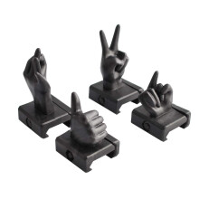 4-Piece Set of Novelty Gesture Sight for 20mm Wide Rail mounting Base