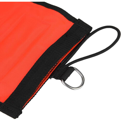 4ft Diving Surface Marker with High Visibility Reflective Band Inflatable Scuba Diving SMB (Red) 2
