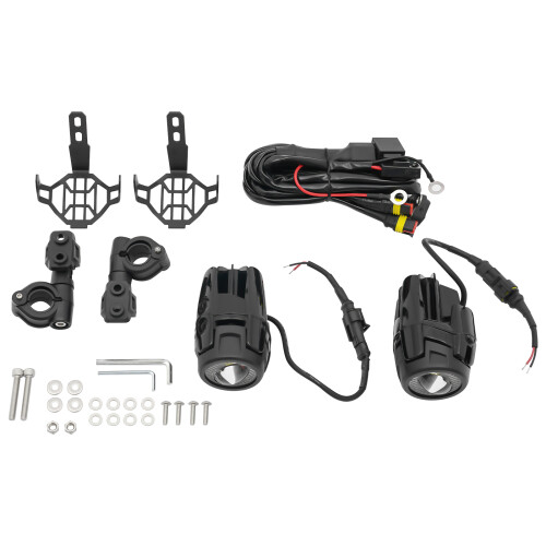Motorcycle Fog Light,2PCS LED Fog Light Additional Headlights 1