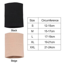 (Beige, XL) 2X Wrist Band Support Sleeve Elastic Breathable Fabric Compression Brace Sports New