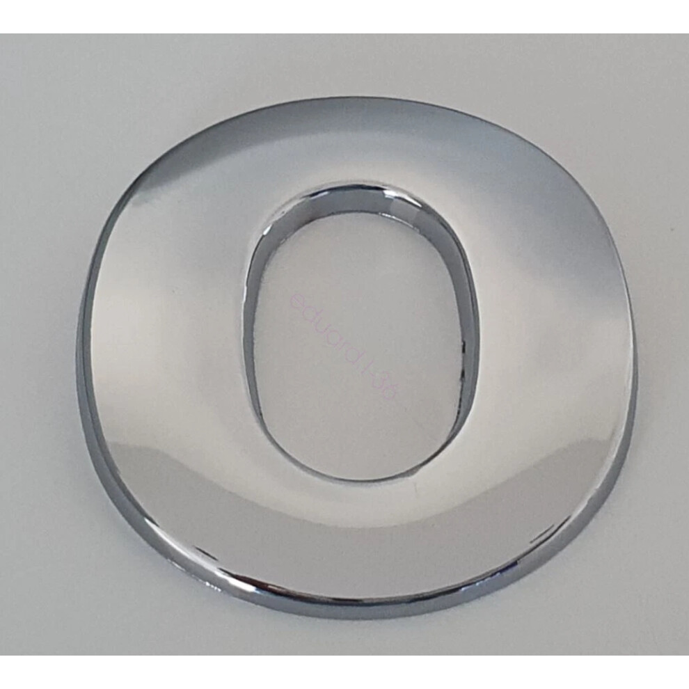 () 45Mm High 3D Metal Chrome Self Adhesive Letters & Numbers Emblem Badge Silver 6963793987085