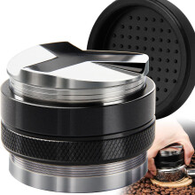 58mm Coffee Distributor and Tamper, CoreReplace Dual Head Coffee Leveler Fits for 58mm Portafilter, Professional Adjustable Depth Espresso Hand Tamper