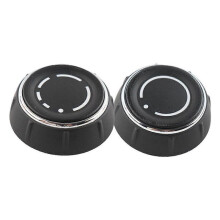 1 Pair Car Audio Volume Knob Cover for Porsche Cayenne Macan