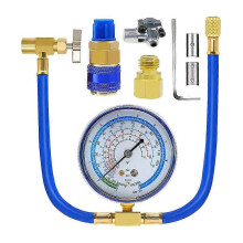 ACR134A Refrigerator Freon Recharge Kit AC Charge Hose with Gauge