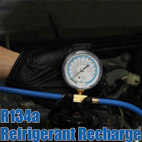 ACR134A Refrigerator Freon Recharge Kit AC Charge Hose with Gauge 2