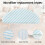 12pcs Disposable Mopping Pads for Ecovacs T8/T8+ 2
