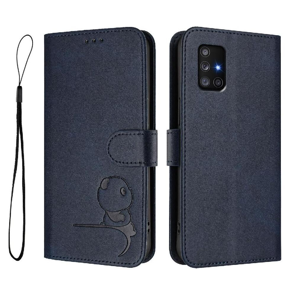 (Blue) Phone Case For Samsung Galaxy A71 5G Pu Leather Card Slots Holder Kickstand Flip Folio Rfid Blocking Magnetic Blue 764563066346