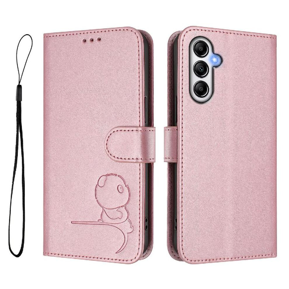 (Pink) Phone Case For Samsung Galaxy A54 5G Magnetic Card Slots Holder Kickstand Pu Leather Flip Folio Rfid Blocking Pink 764563067220