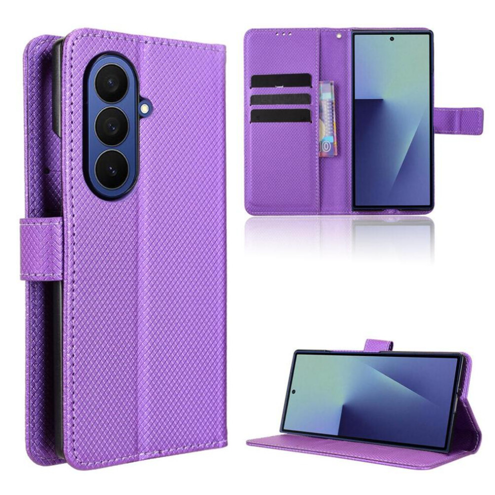 (Purple) Compatible Case For Samsung Galaxy Z Fold7 High Quality Kickstand Function Unique Accurate Incision Purple 764563068425