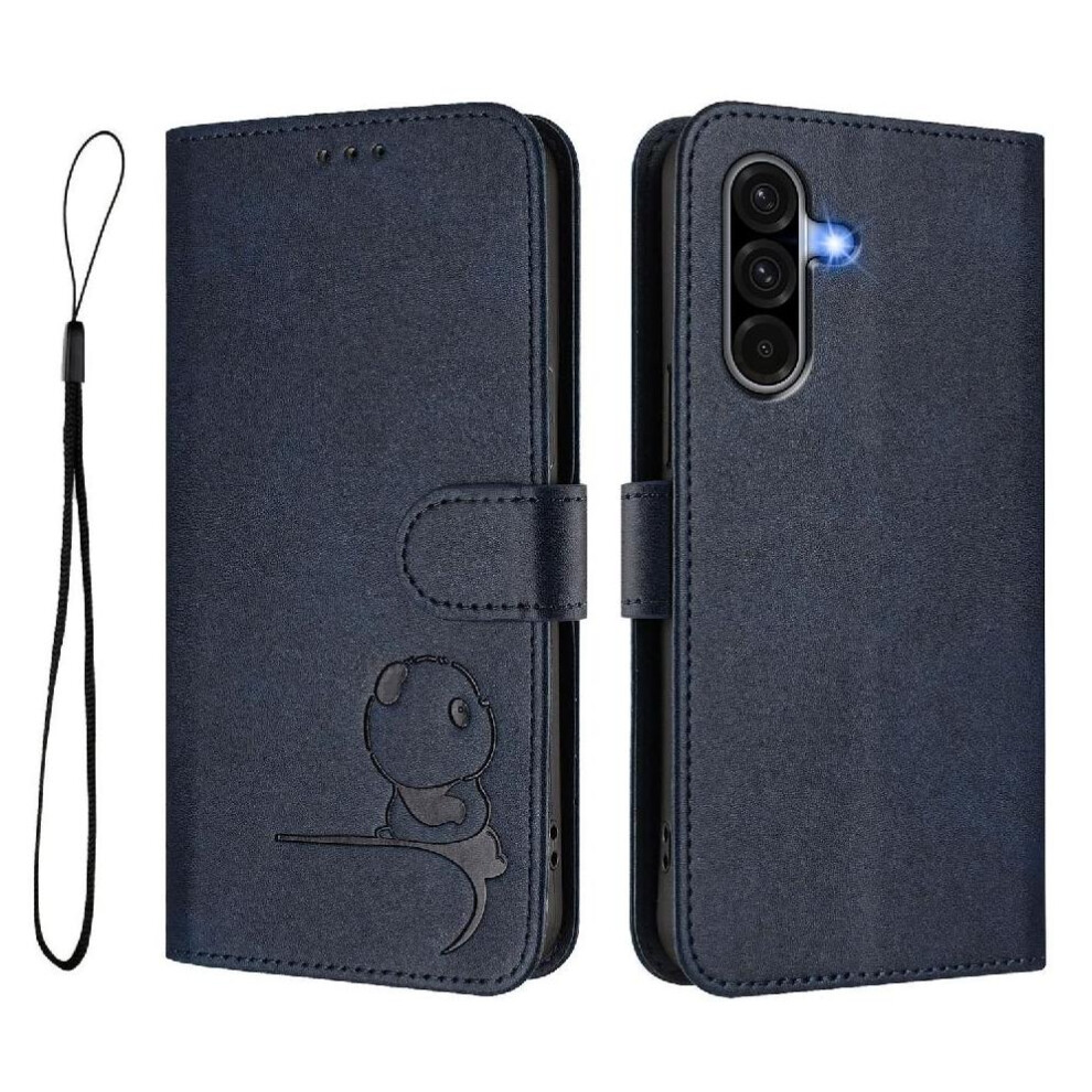 (Blue) Phone Case For Samsung Galaxy A36 5G Magnetic Card Slots Holder Kickstand Flip Folio Rfid Blocking Pu Leather Blue 764563068708