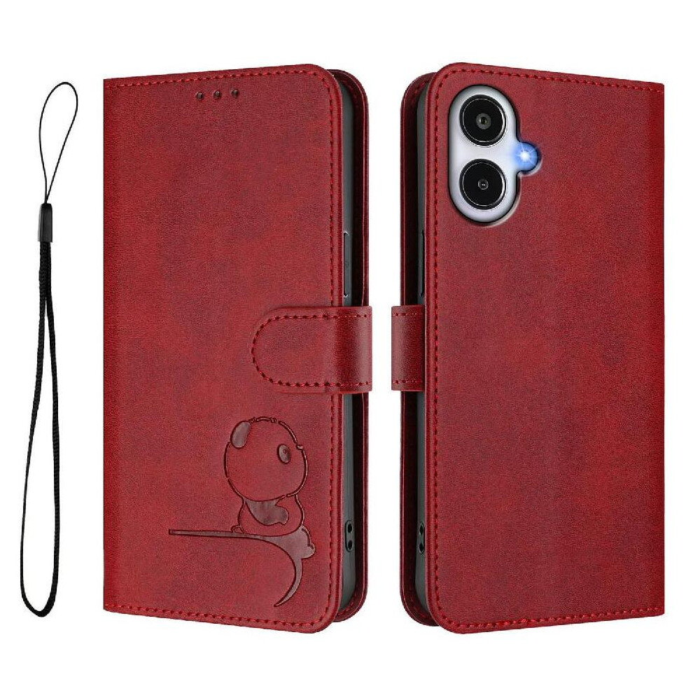 (Red) Phone Case For Samsung Galaxy A25e Rfid Blocking Flip Folio Pu Leather Magnetic Card Slots Holder Kickstand Red 764563069279