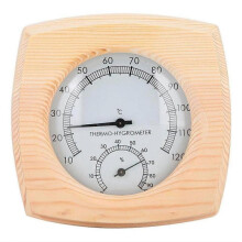 Digital Sauna Thermometer with Metal Dial and Hydrometer Hygrometer