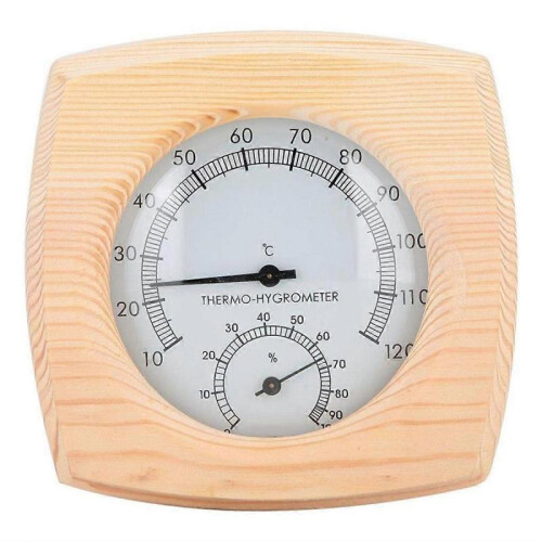Digital Sauna Thermometer with Metal Dial and Hydrometer Hygrometer