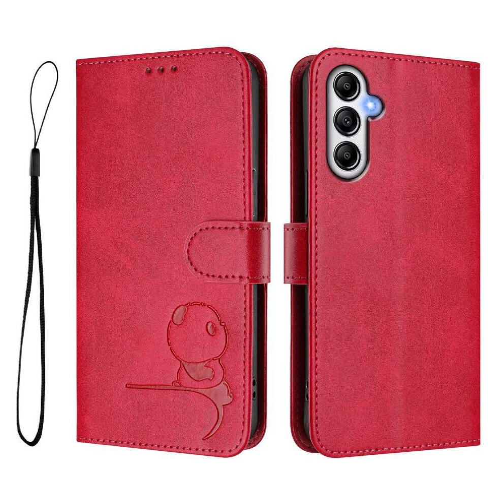 (Rose ) Phone Case For Samsung Galaxy A24 4G Card Slots Holder Kickstand Pu Leather Magnetic Flip Folio Rfid Blocking Red 764563069538