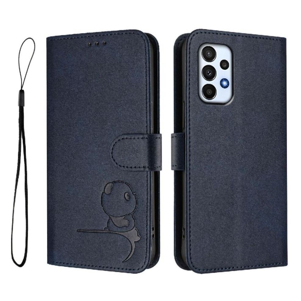(Blue) Phone Case For Samsung Galaxy A23 4G/5G Pu Leather Flip Folio Magnetic Rfid Blocking Card Slots Holder Kickstand Blue 764563069767