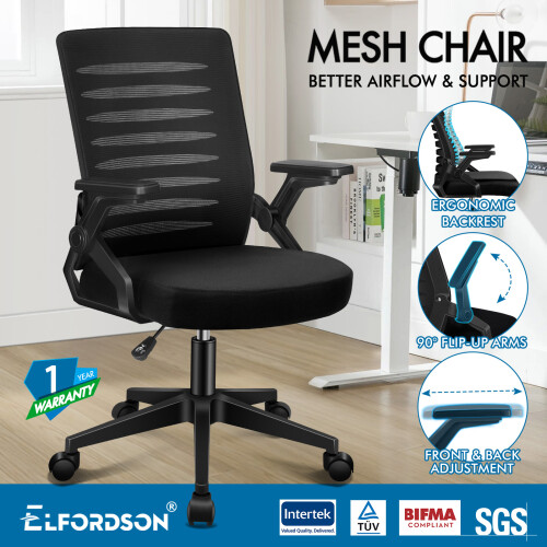 ELFORDSON ELFORDSON Mesh Office Chair Executive Computer Fabric Gaming Work 1