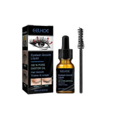 Castor Oil Eyelash Serum,100% Pure natural Castor Oil Eyelashes Growth Essential Oil Thick Longer Nourishing Enhancer Eyelash