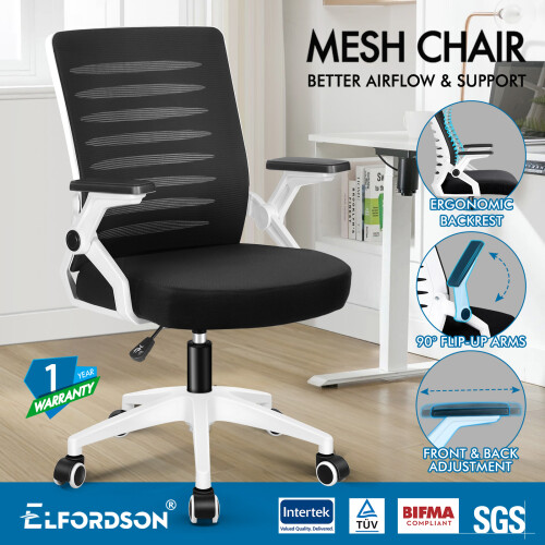ELFORDSON ELFORDSON Mesh Office Chair Executive Computer Fabric Gaming Work 1