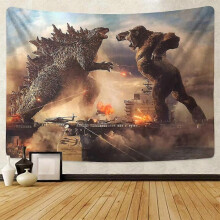 Godzilla Tapestry Wall Tapestry Godzilla Vs Monsters King Kong Poster Theme Party Supplies