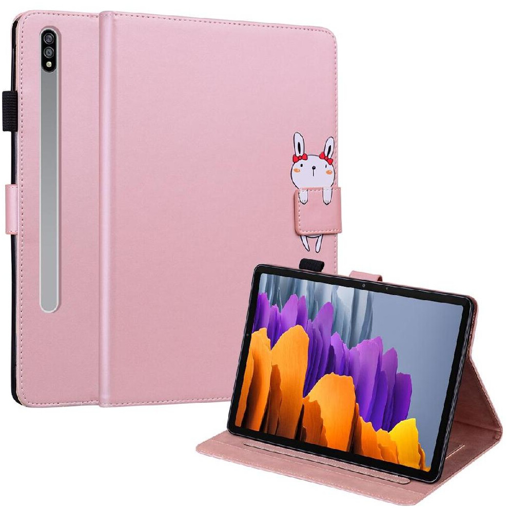 Photos - Other for Computer  Case for Samsung Galaxy Tab S9 Cartoon Card Slot Holders Animal Leather Magnetic Closure(Rose Gold)