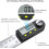 Digital Angle Finder Popular 8 Inch Plastic Protractor Angle Ruler 0-360Digital Inclinometer Electronic Digital Angle Ruler with LCD Display 2