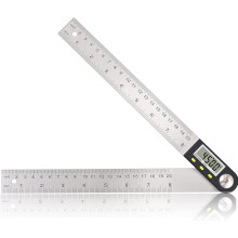 Digital Angle Finder Popular 8 Inch Plastic Protractor Angle Ruler 0-360Digital Inclinometer Electronic Digital Angle Ruler with LCD Display