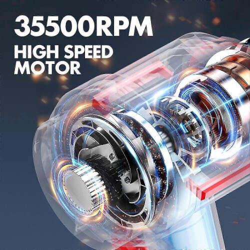 1 Set Electric Air Duster Cordless Handheld Vacuum Cleaner Compressed Air Duster Machine for Computer Keyboard Lens Window Cleaning 2