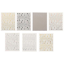 7 Pcs Nail Decorations Nail Art DIY Fingernail Stickers Nail Decorative Stickers 3d Stickers