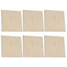 6 Pcs Chip Wooden Slices Discs Bedsheet Basswood Sheets Mdf Board Bed Blanket