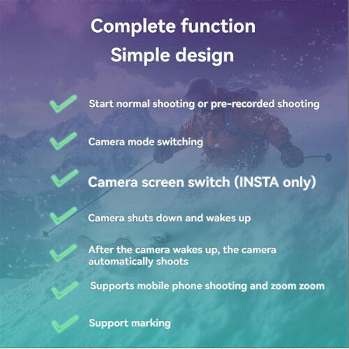 Remote Control for Insta360 X4 X3 X2 Ace Pro 2 GoPro 13 Bluetooth Smart Photography Shutter Release Button Controller 2