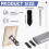 750PCS Picture Frame Points Refill Universal Flexible Inserts Point Drivers for Picture Framing 2