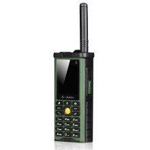 Rugged Outdoor Mobile Phone Big Power Long Standby Antenna Good Signal Four Sim Cards 3D Box Speaker Ebook -Green