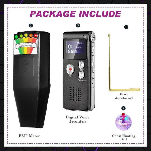 8-Piece Equipment Kit Paranormal Equipment Tester for Home Office 1