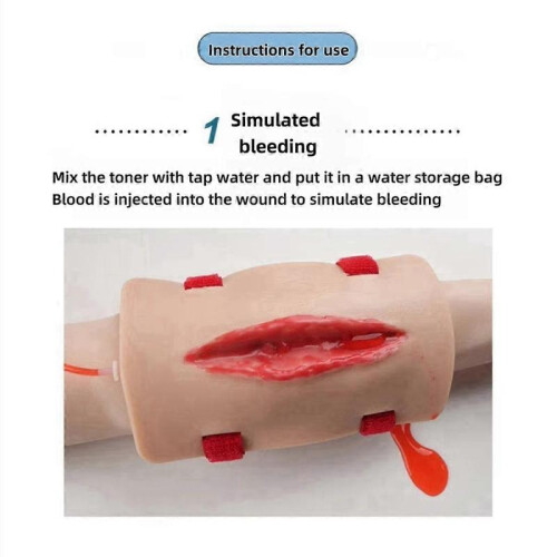 Trauma Simulated Wound Practice Module for Nurse Training & Schools Featuring Hemostasis & First-Aid Practice Manikins 2