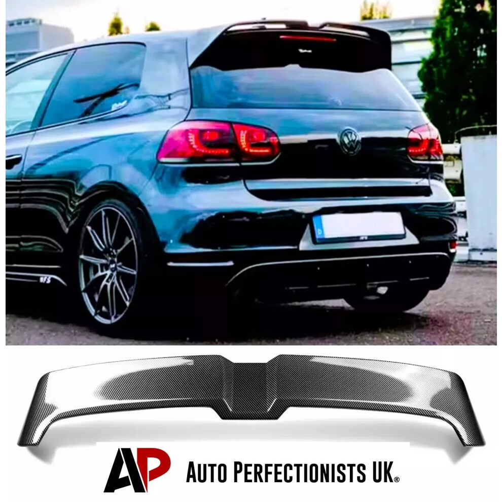 For Vw Golf Mk6 Tsi Tdi Ot Style Rear Roof Spoiler Boot Wing Lip 5061072661341