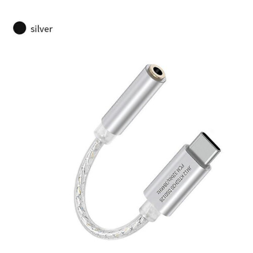 JCALLY JM12 DAC Digital Audio Decoding Adapter Headphone Amplifier Small Tail KT02H20 TYPEC to 3.5mm 2