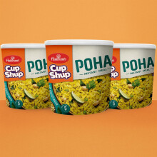 Haldirams FD Poha - 80g (Pack of 3) | Ready-to-Eat Flattened Rice Snack | Traditional Indian Breakfast | Just Add Hot Water