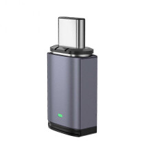 5A Magnetic Adapter USB C Male to Female 100W PD Fast Charging Magnet USB C Data Adapter OTG Connector, Straight