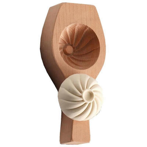 Solid Wood Steamed Bread Mold - Multifunctional Chinese Cooking Tool for Pasta, Buns & Pastries 1